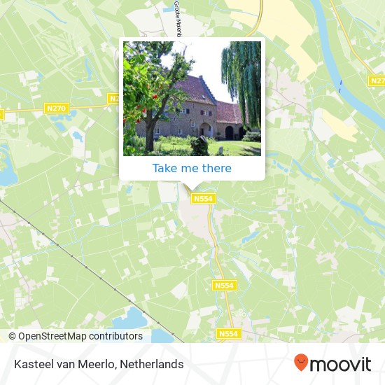 Kasteel van Meerlo map