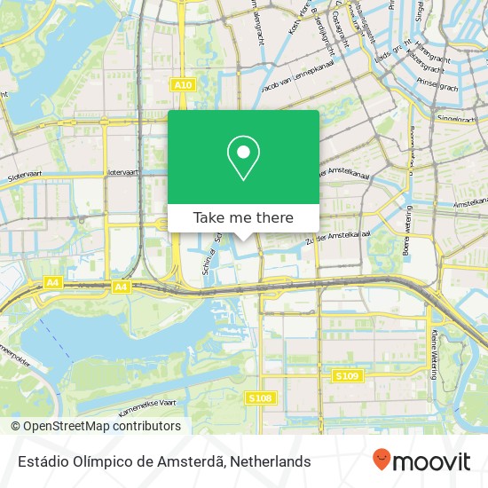 Estádio Olímpico de Amsterdã map