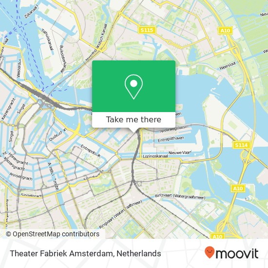 Theater Fabriek Amsterdam map
