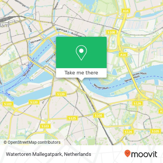 Watertoren Mallegatpark map