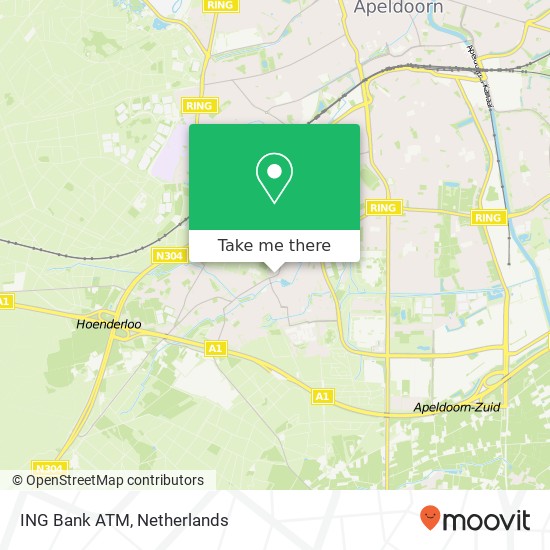 ING Bank ATM map