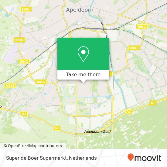 Super de Boer Supermarkt Karte