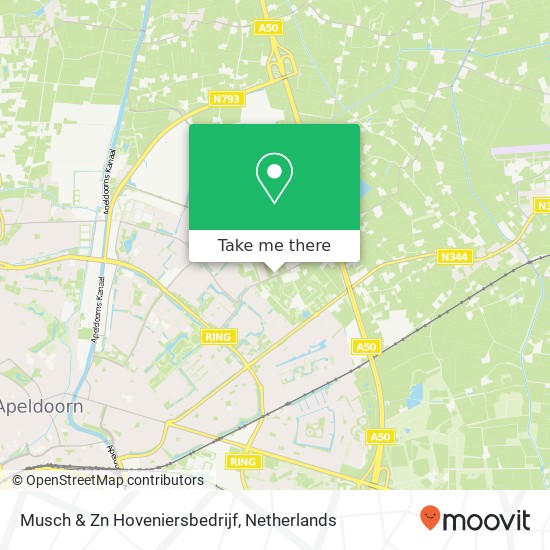 Musch & Zn Hoveniersbedrijf map