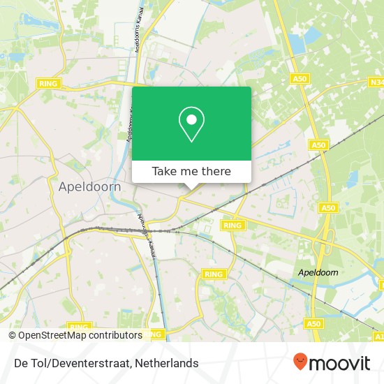 De Tol/Deventerstraat Karte