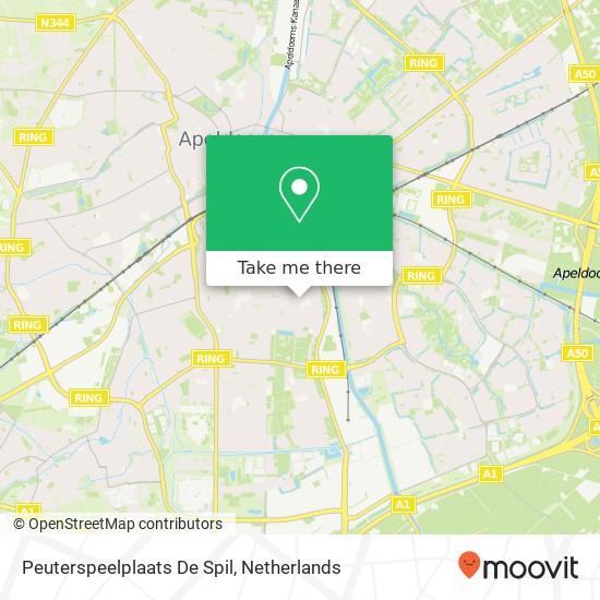 Peuterspeelplaats De Spil map