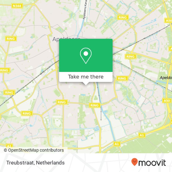 Treubstraat Karte