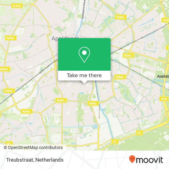 Treubstraat map