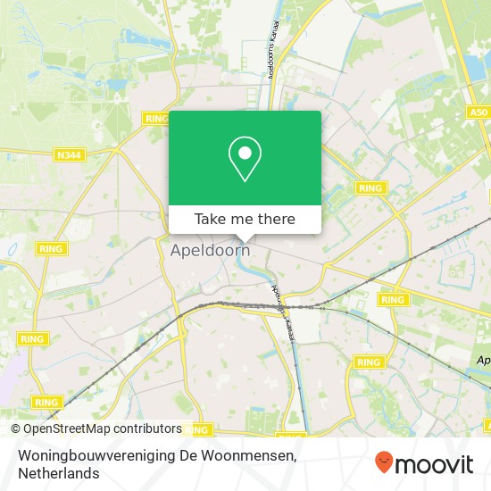 Woningbouwvereniging De Woonmensen Karte