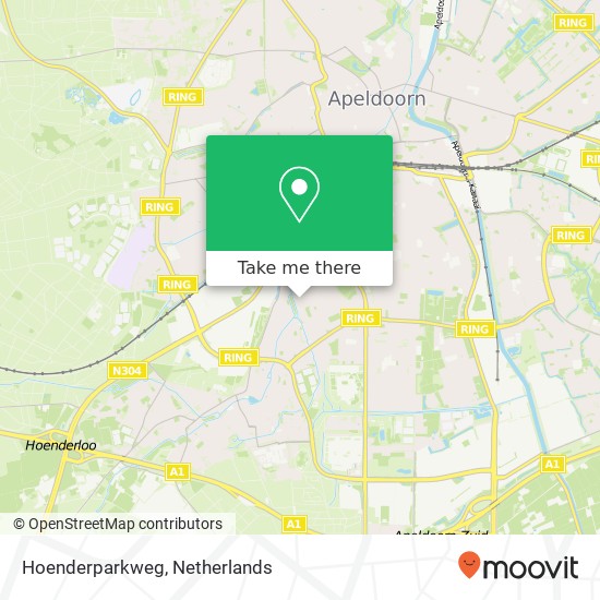 Hoenderparkweg map