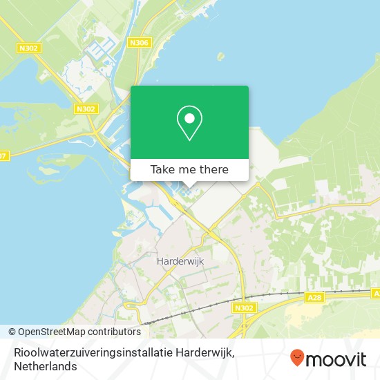 Rioolwaterzuiveringsinstallatie Harderwijk map