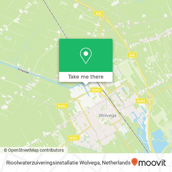 Rioolwaterzuiveringsinstallatie Wolvega map