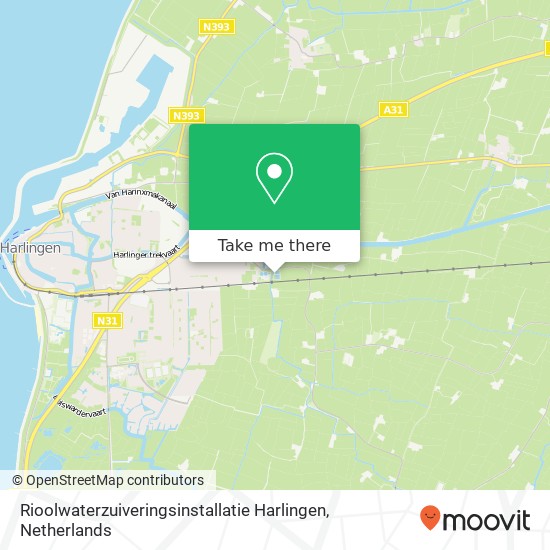 Rioolwaterzuiveringsinstallatie Harlingen Karte