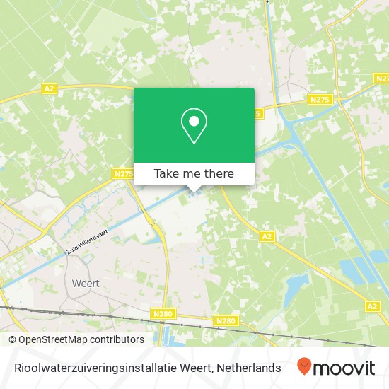 Rioolwaterzuiveringsinstallatie Weert map