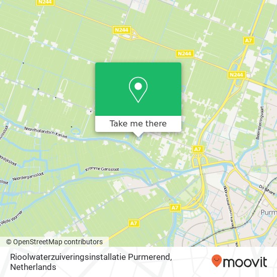 Rioolwaterzuiveringsinstallatie Purmerend map