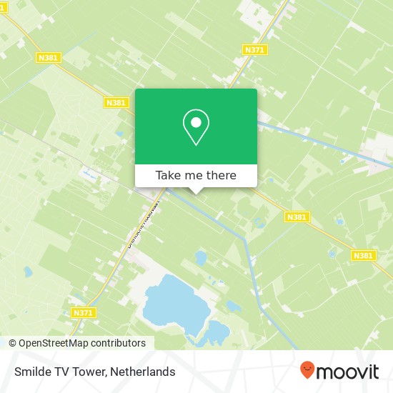 Smilde TV Tower map