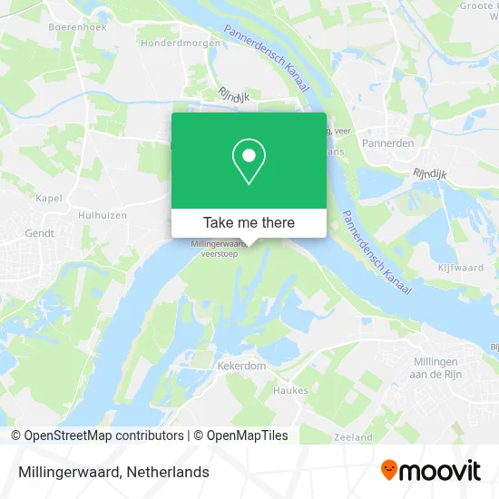 Millingerwaard Karte