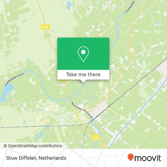 Stuw Diffelen Karte