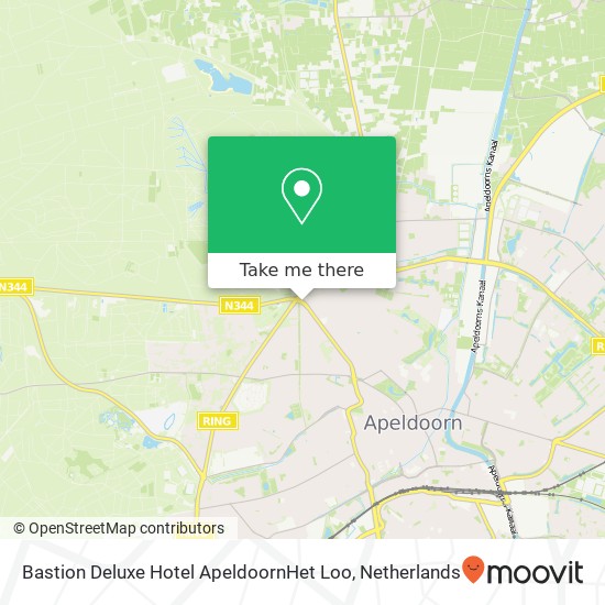 Bastion Deluxe Hotel ApeldoornHet Loo map