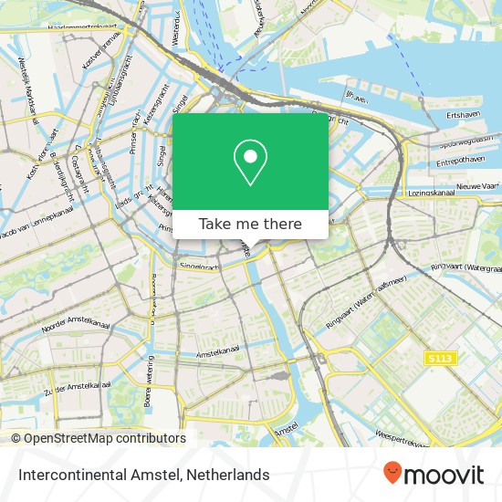 Intercontinental Amstel map