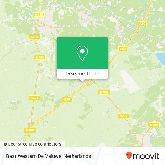 Best Western De Veluwe map