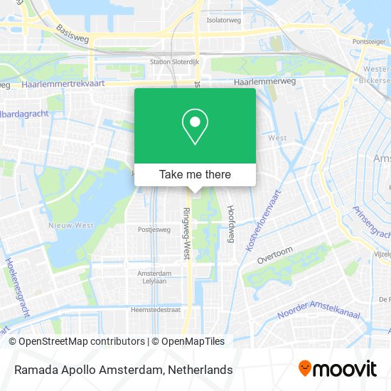 Ramada Apollo Amsterdam Karte