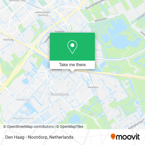Den Haag - Nootdorp map
