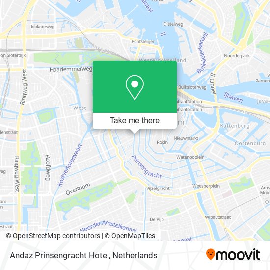 Andaz Prinsengracht Hotel map