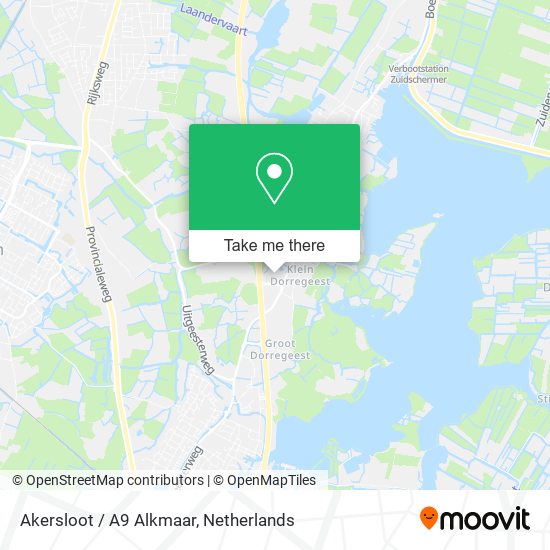 Akersloot / A9 Alkmaar map