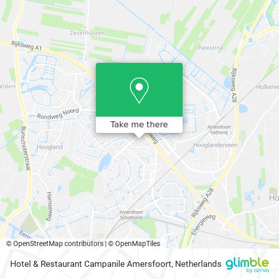 Hotel & Restaurant Campanile Amersfoort Karte