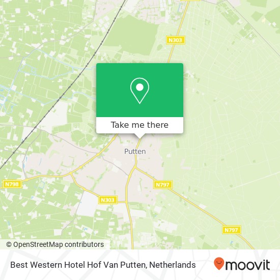 Best Western Hotel Hof Van Putten map