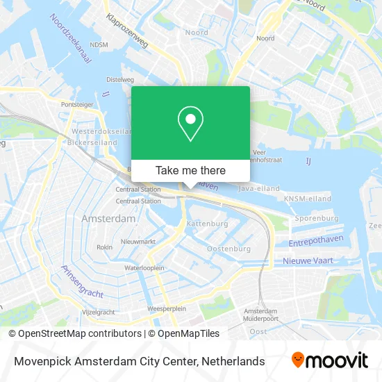 Movenpick Amsterdam City Center map