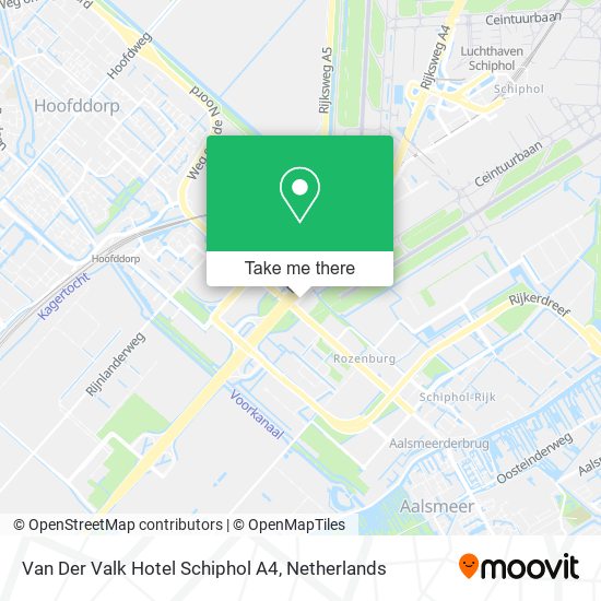Van Der Valk Hotel Schiphol A4 Karte