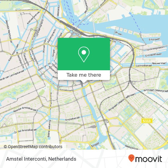 Amstel Interconti map