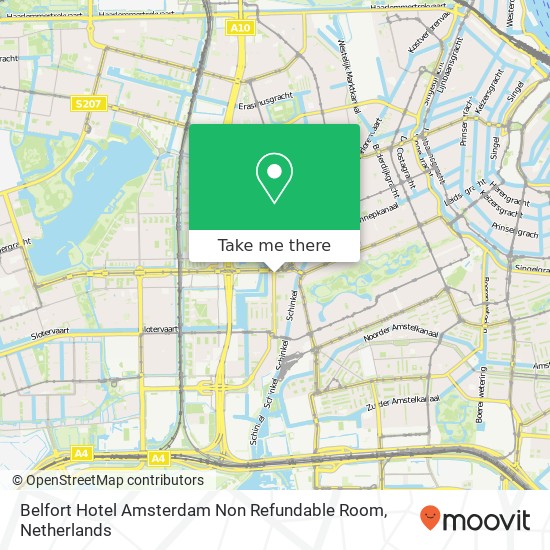 Belfort Hotel Amsterdam Non Refundable Room map