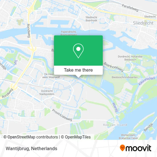 Wantijbrug map