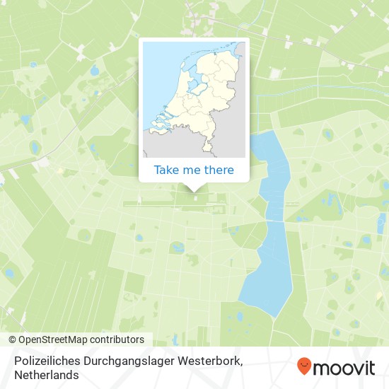 Polizeiliches Durchgangslager Westerbork Karte