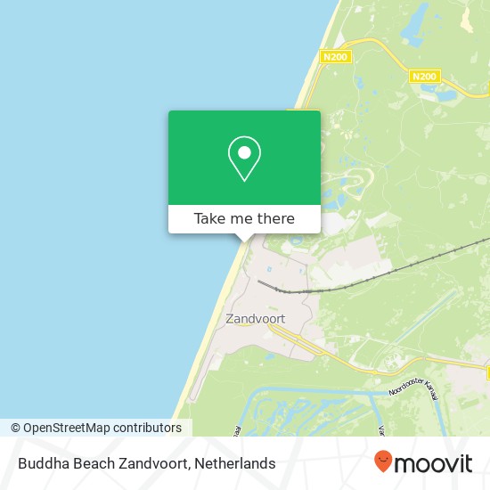 Buddha Beach Zandvoort map