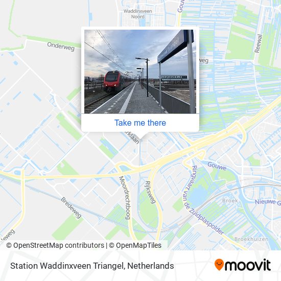 Station Waddinxveen Triangel map