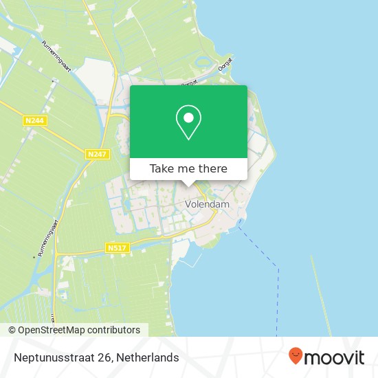 Neptunusstraat 26, 1131 WJ Volendam map