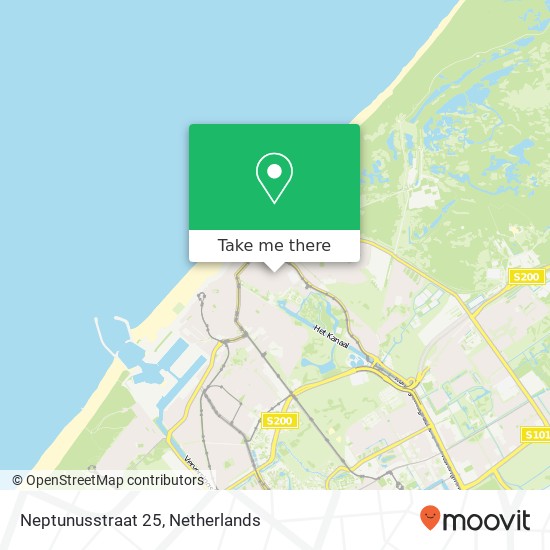 Neptunusstraat 25, 2586 GP Scheveningen map