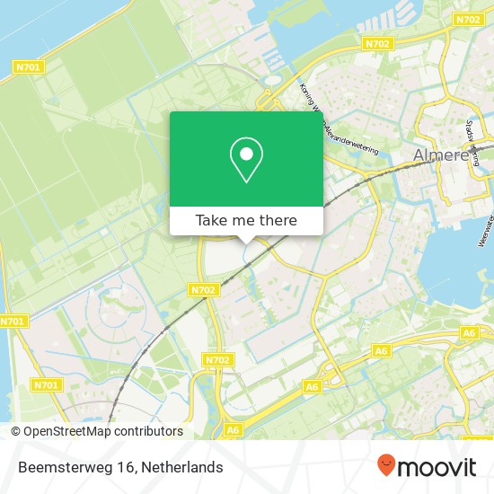 Beemsterweg 16, 1311 XC Almere-Stad map