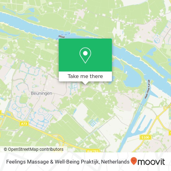 Feelings Massage & Well-Being Praktijk, Van Heemstraweg 35 map