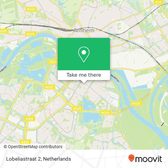 Lobeliastraat 2, 6832 AV Arnhem map