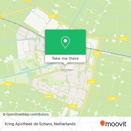 Kring Apotheek de Schans map