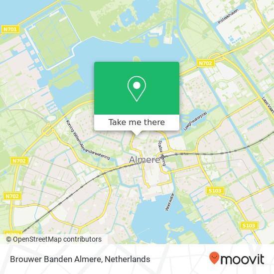 Brouwer Banden Almere, Markerkant 15 26 map