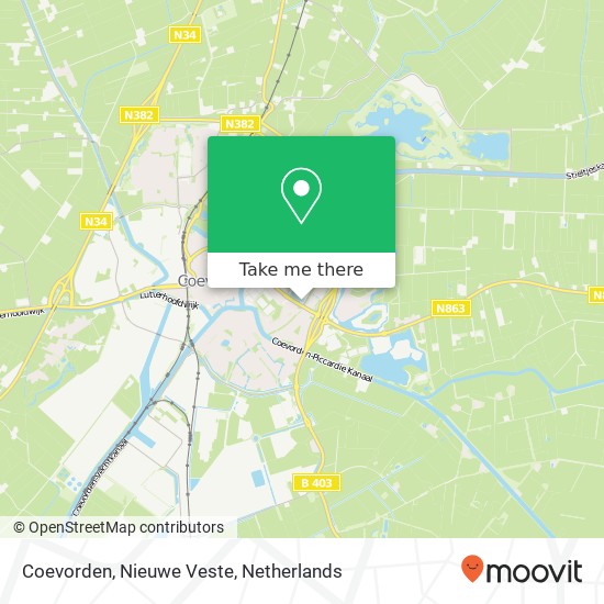 Coevorden, Nieuwe Veste map