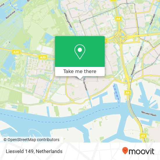 Liesveld 149, Liesveld 149, 3131 CK Vlaardingen, Nederland Karte