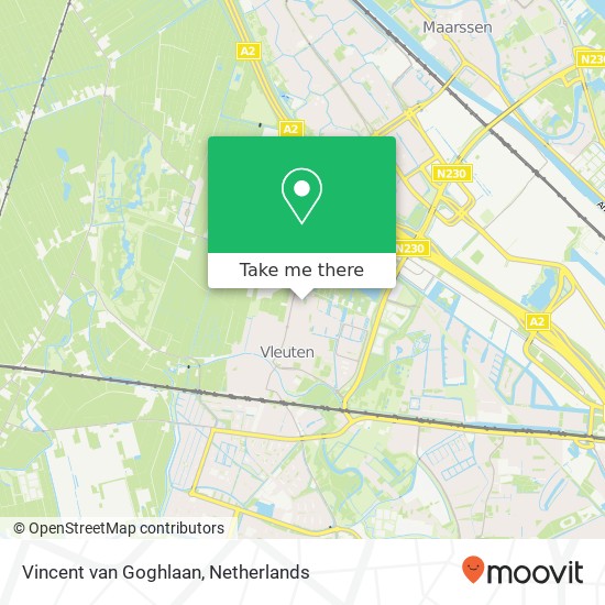 Vincent van Goghlaan, 3451 JR Vleuten map