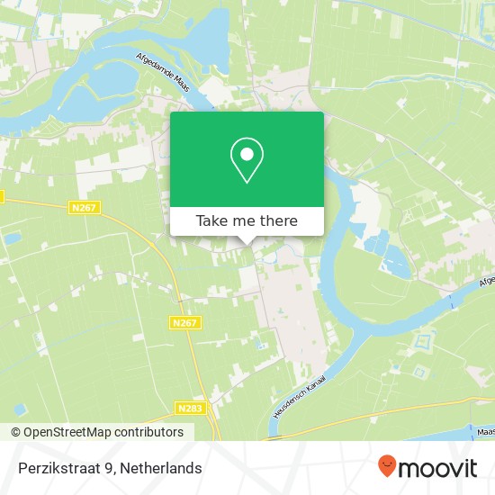 Perzikstraat 9, e, Perzikstraat 9, 4261 KC Wijk en Aalburg, Nederland Karte