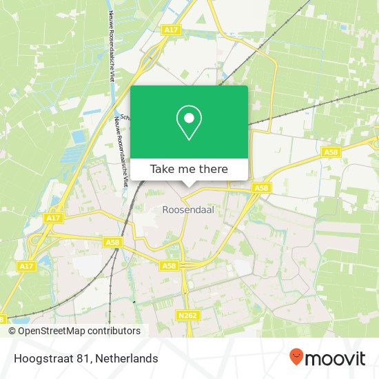 Hoogstraat 81, 4702 ZR Roosendaal map